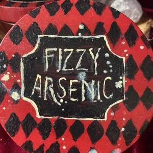 coasters, handmade, apothecary, gothic, drinkware, home decor