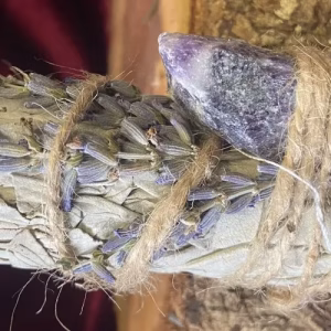 sage, lavender, smudge, bundle, amethyst, ritual, tools, apothecary