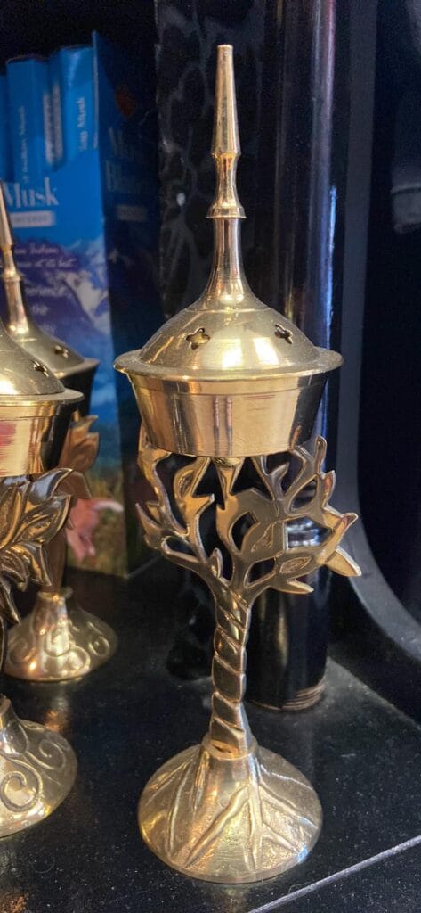 Brass Tree Resin Burner | Ritual Incense & Resin Holder