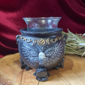 cauldron, candle holder, tealight, decor, gothic, altar