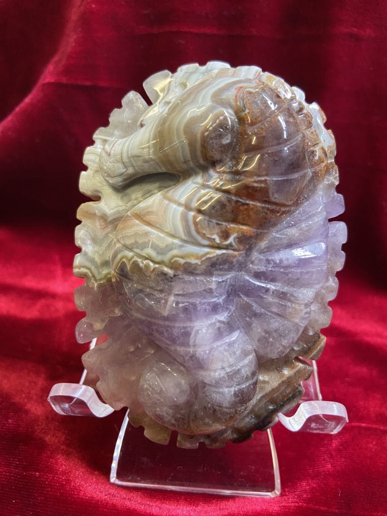 agate, amethyst, seahorse, carving, crystal, decor gift