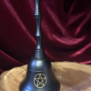 bell, ritual tools, pentacle, altar decor, cleansing, witchcraft