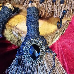 🧹✨ Decorative Witch Besom | Mini Ritual Broom for Altar & Protection ✨🧹