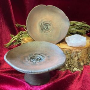 🖤🔥Handmade Offering Bowl & Incense Cone Burner 🔥🖤