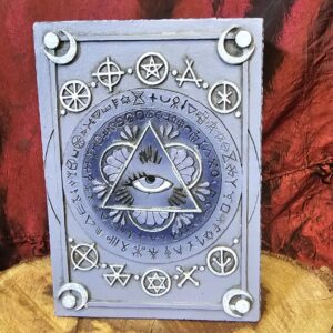 occult, trinket box, mystical, altar decor, storage, gothic, witchy, decor
