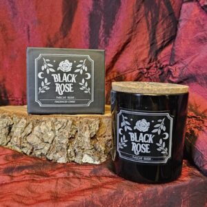 candle, black, rose, citrus, floral, fragrance, gift