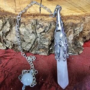 Crystal Rose Quartz Pendulum